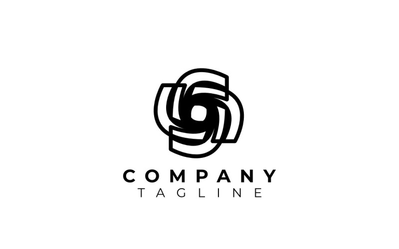 Abstract Dynamic Flat Logo Logo Template