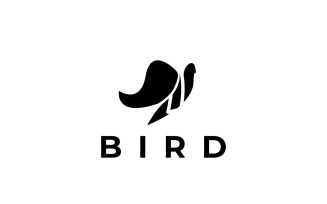 Bird Modern Silhoutte Corporate Logo