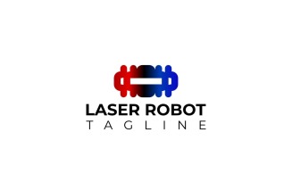 Laser Robot Tech Gradient Logo