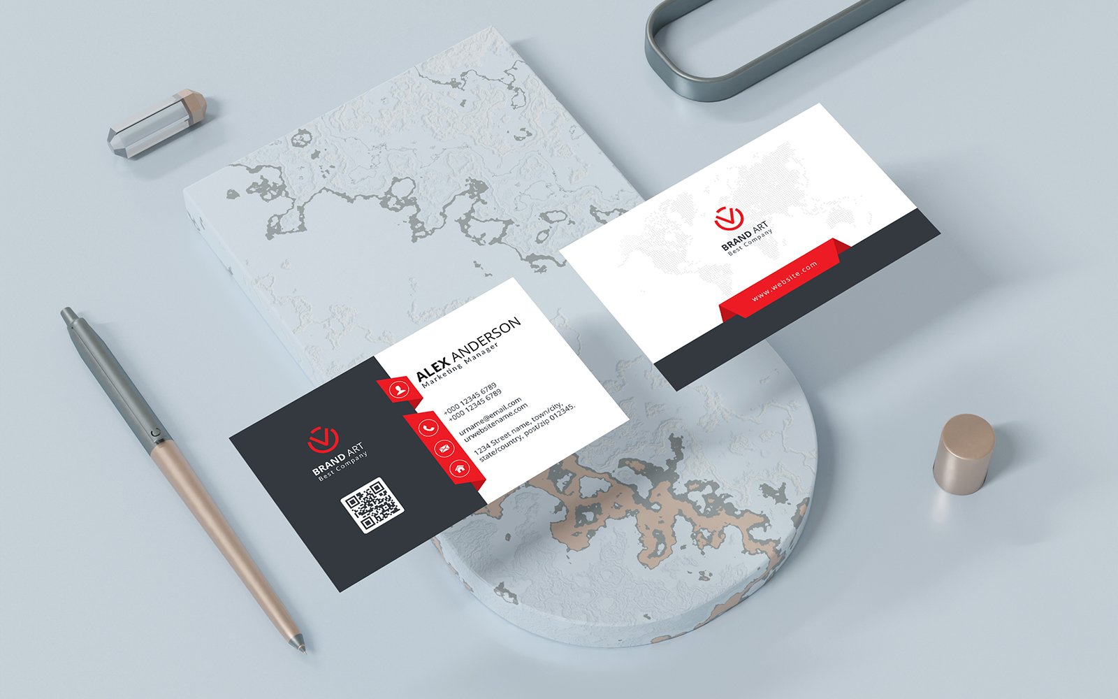 Template #236615 Business Card Webdesign Template - Logo template Preview