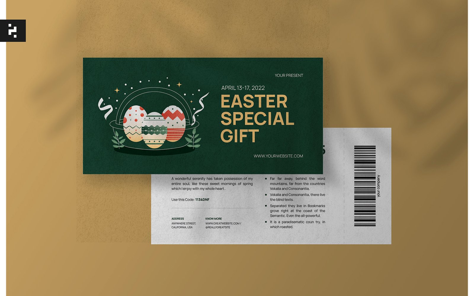 Template #236650 Egg Voucher Webdesign Template - Logo template Preview