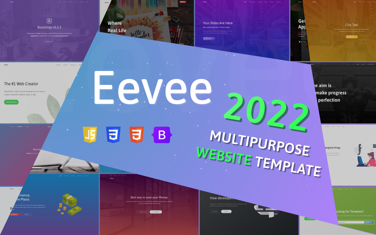 Eevee - Multipurpose Bootstrap HTML Template