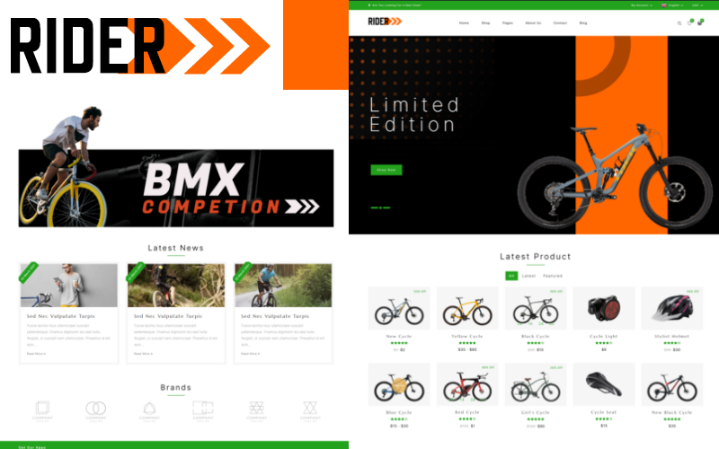 Kit Graphique #236673 Bicyclette Woocommerce Divers Modles Web - Logo template Preview