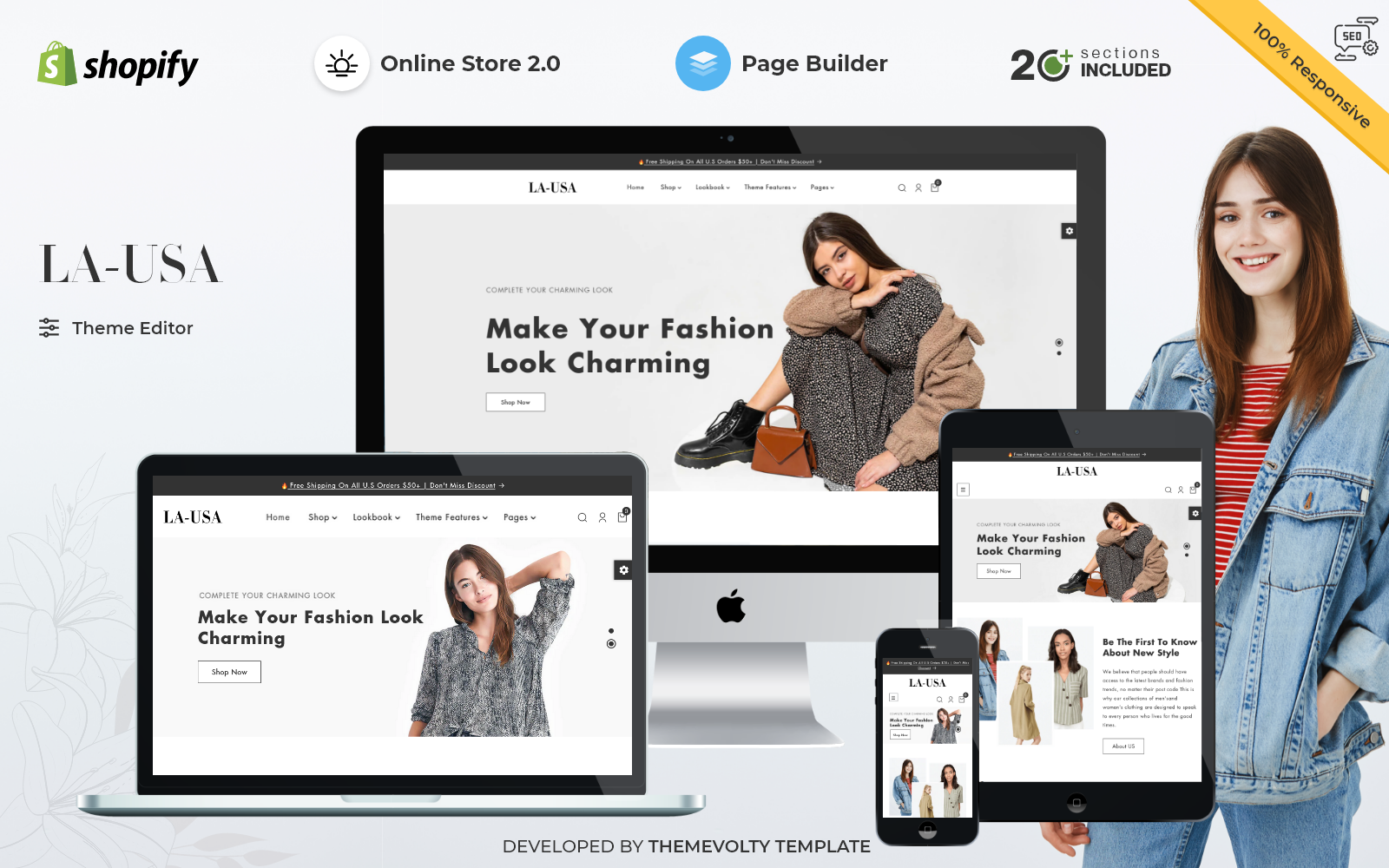 LAUSA - Fashion and Jewellery Store | Minimal & Clean Shopify Theme | Shopify OS 2.0 Theme