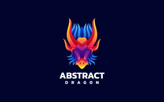 Abstract Dragon Colorful Logo