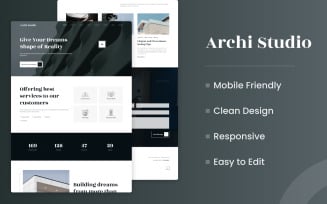 Archi Studio - Architecture Landing Page HTML Template