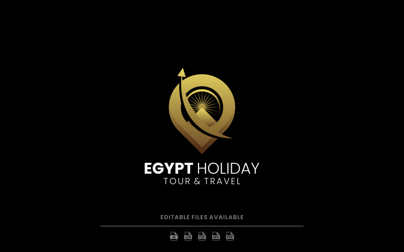 Egypt Holiday Gradient Logo Logo Template