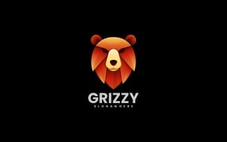 Grizzly Bear Gradient Logo