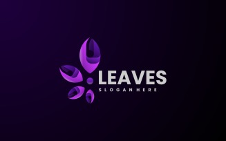 Leaves Color Gradient Logo