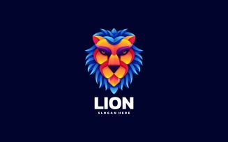 Lion Colorful Logo Design