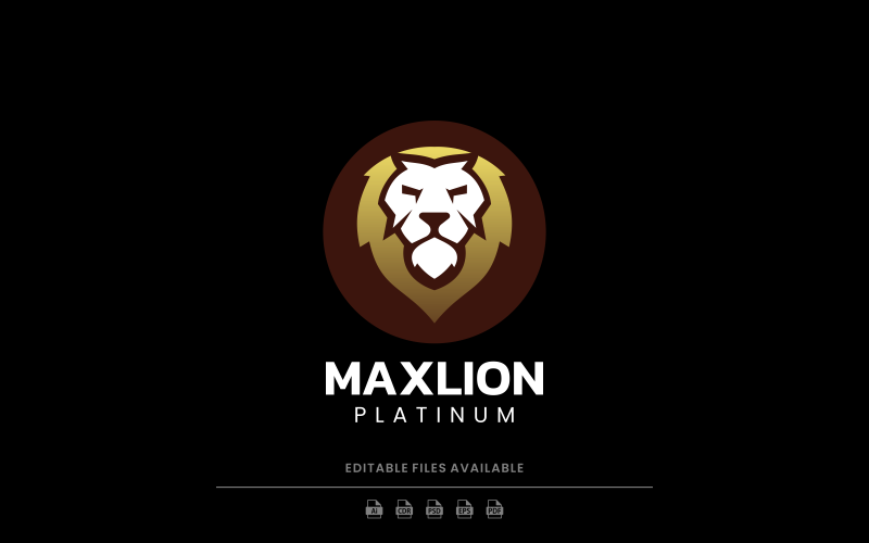 Luxury Lion Gradient Logo Logo Template