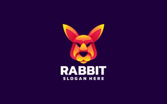 Rabbit Head Gradient Logo