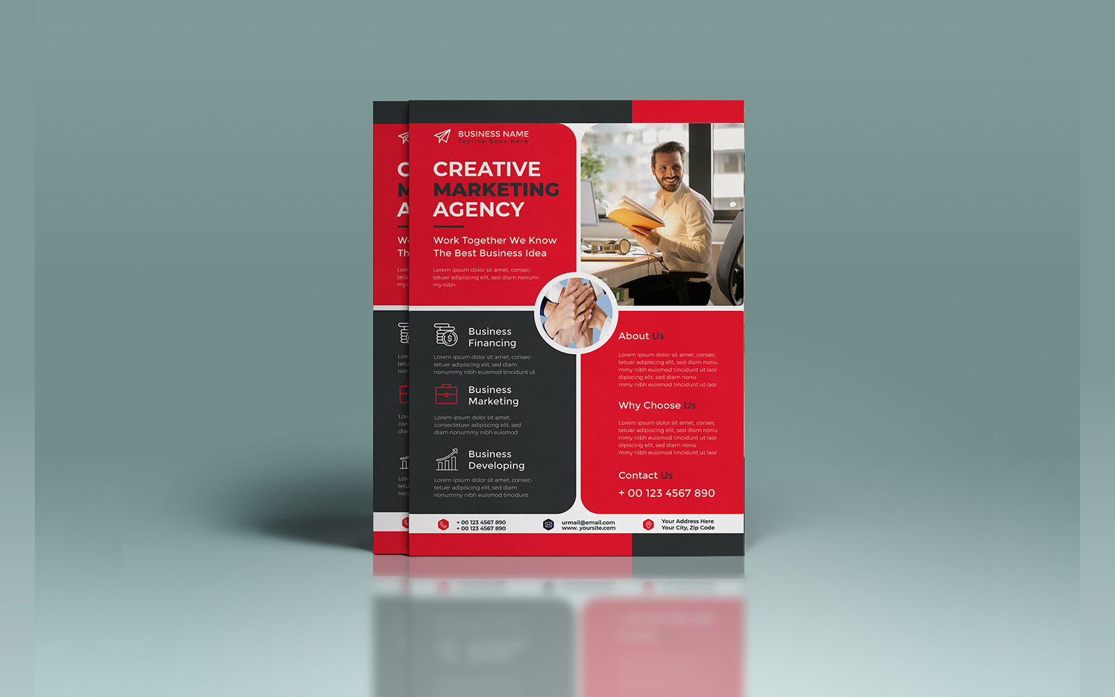 Template #236727 Corporate Flyerdigital Webdesign Template - Logo template Preview