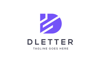 Letter D Logo Vector Template
