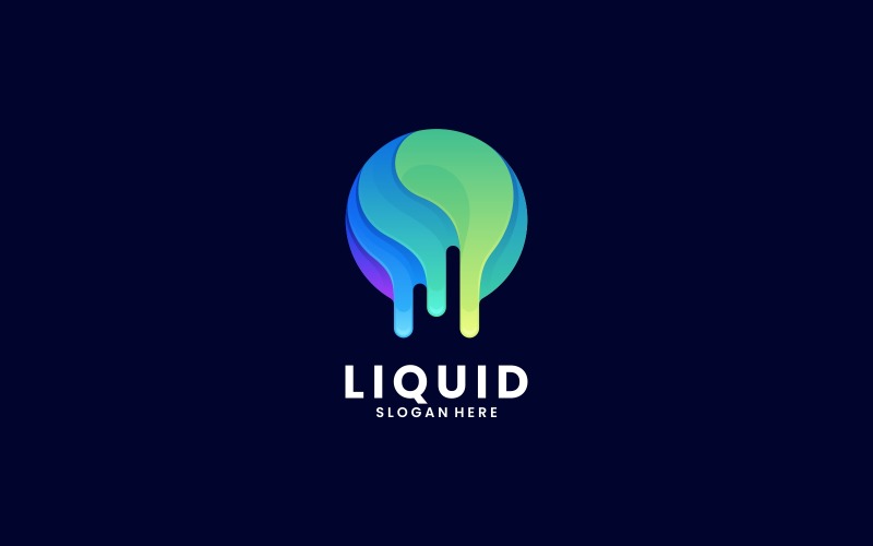 Liquid Gradient Colorful Logo Logo Template