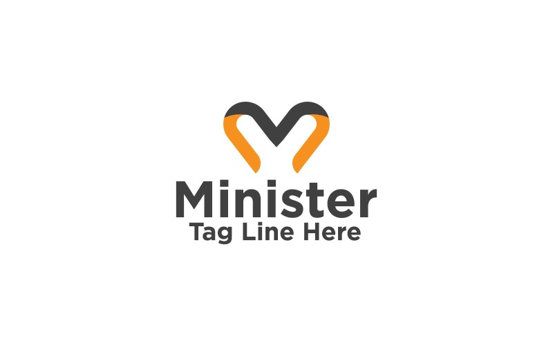 Minister M Letter Logo Design Template Logo Template