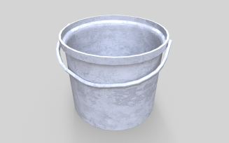 Old Paint Bucket - Game Ready Low-poly 3D model
