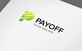 Payoff Letter P Logo Template