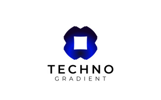 Pixel X Gradient Tech Logo