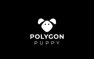 Polygon Puppy Dog Head Logo