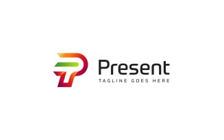 Present Letter P Logo Template