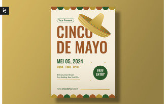 Simple Cinco De Mayo Flyer Template