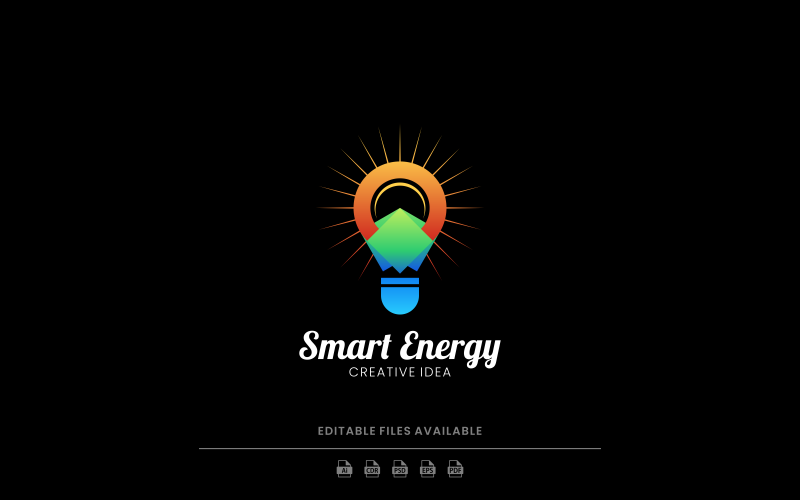 Smart Energy Gradient Logo Logo Template