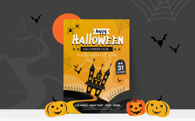 Attractive Halloween Flyer Corporate Identity