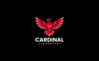 Cardinal Bird Gradient Logo Design