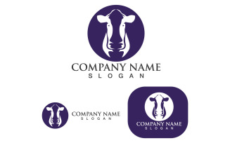 Cow Head Logo And Symbol V2