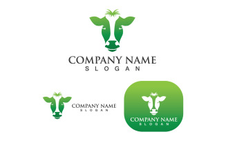 Cow Head Logo And Symbol V5