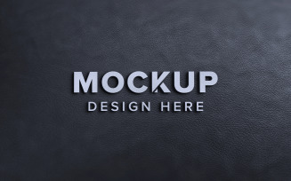 3d Metal Logo Mockup Template