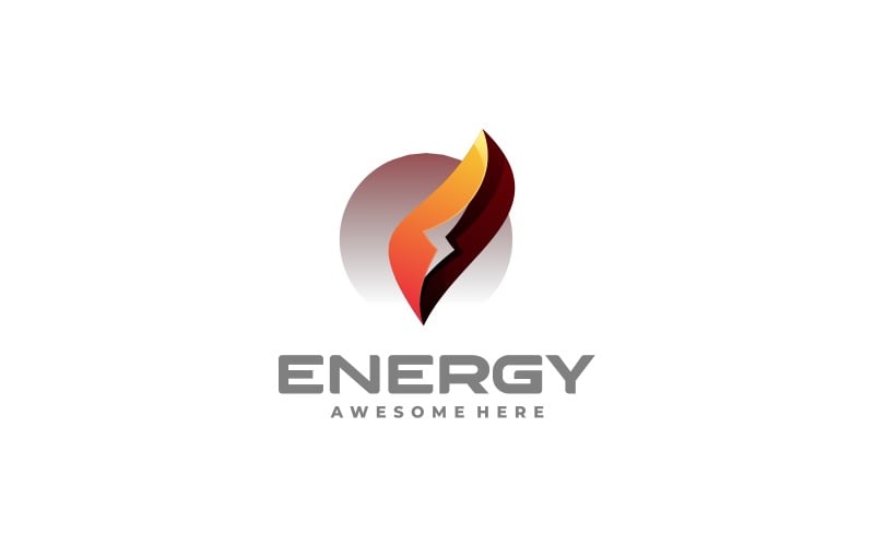 Energy Gradient Logo Style Logo Template