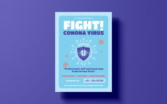 Fight Corona Medical Flyer Template