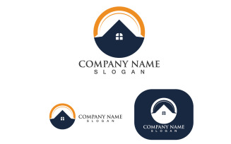 Home Building Love Logo And Symbol Vector