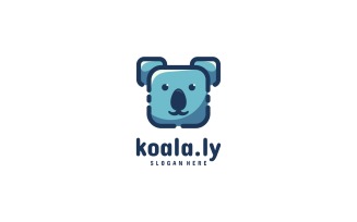 Koala Box Simple Mascot Logo