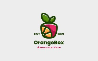Orange Box Colorful Logo Style