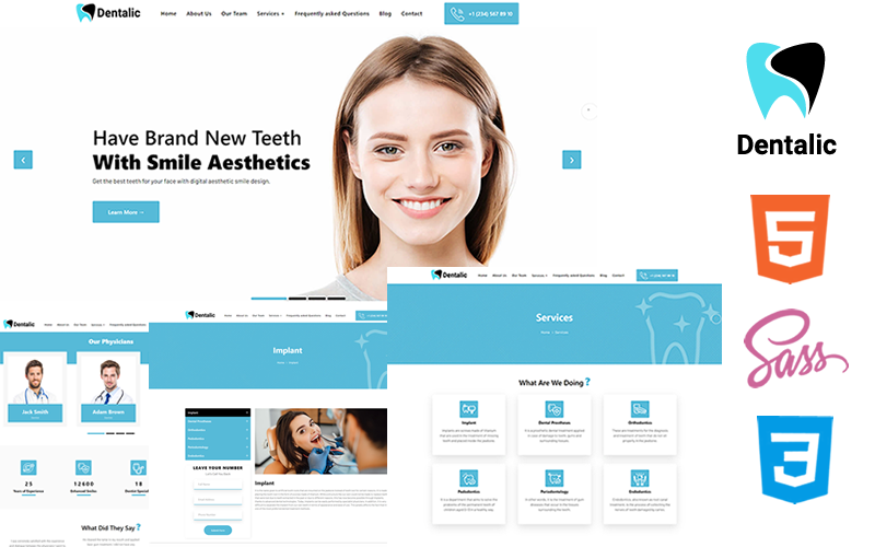 Kit Graphique #236953 Dental Dentist Divers Modles Web - Logo template Preview