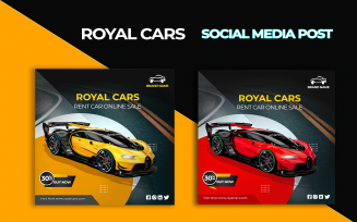 Car Sale Social Media Banner Post Template