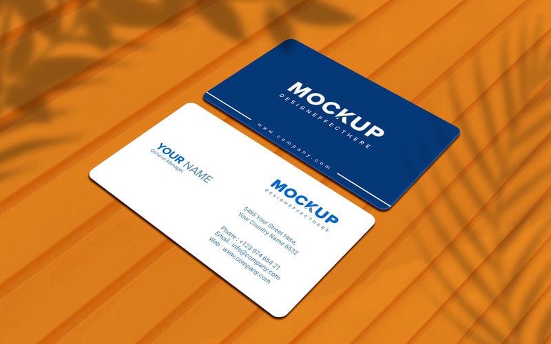 Minimalist Business Card Mockup Product Mockup