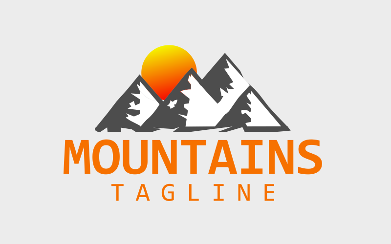 Mountain View Custom Design Logo 2 Logo Template