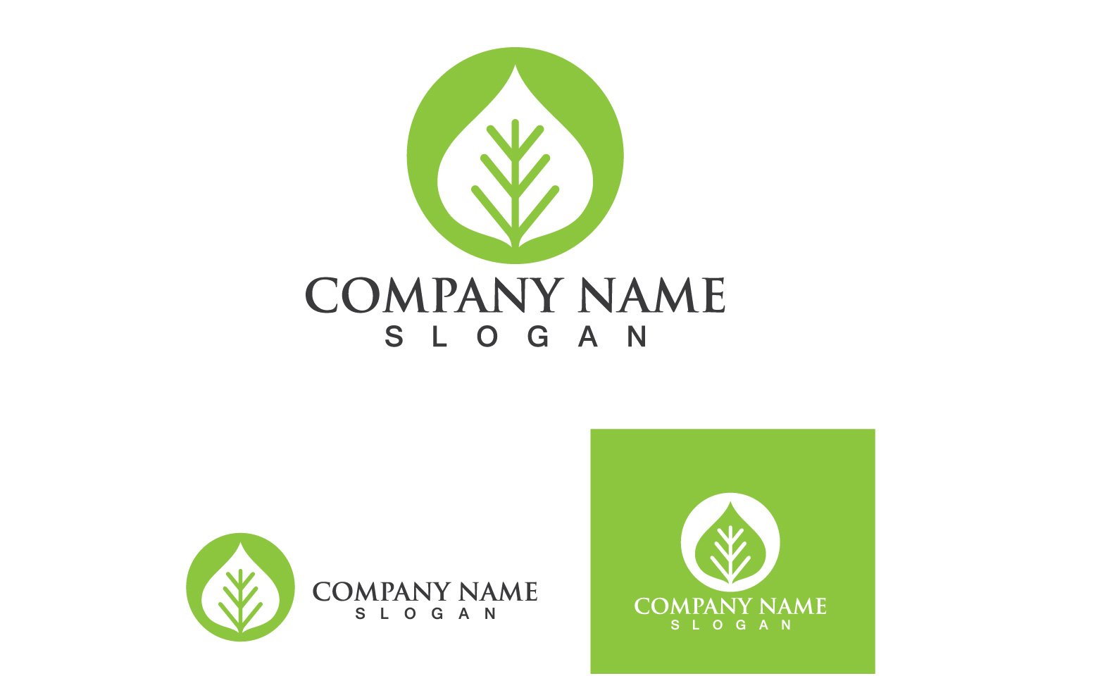 Template #237059 Leaf Nature Webdesign Template - Logo template Preview