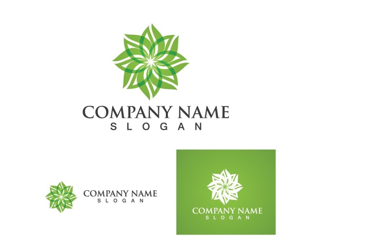 Leaf Green Logo And Symbol Nature V12 Logo Template