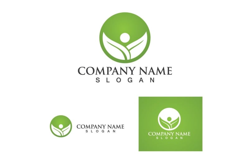Leaf Green Logo And Symbol Nature V1 Logo Template
