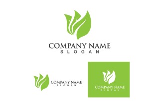 Leaf Green Logo And Symbol Nature V9
