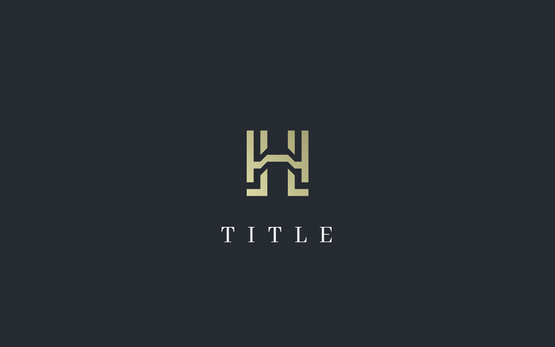Luxury Elegant H Business Monogram Logo Logo Template