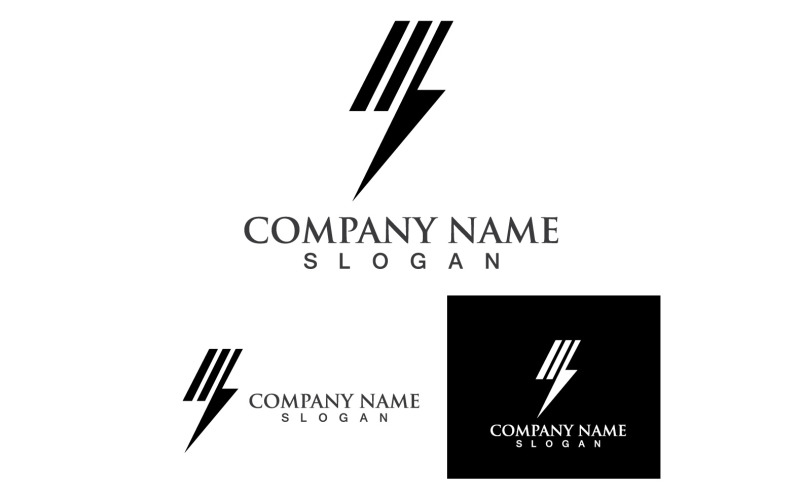 Thunderbolt Logo and symbol V1 Logo Template