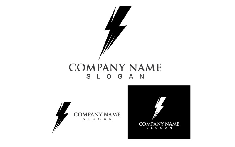 Thunderbolt Logo and symbol V5 Logo Template