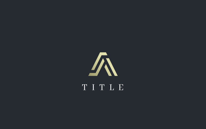 Luxury A Business Investment Line Logo Logo Template
