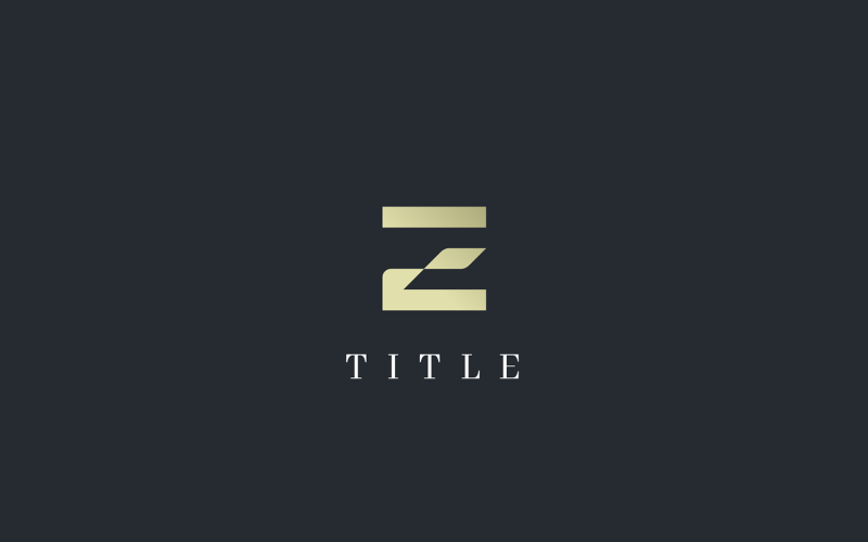 Luxury Elegant Letter E Gold Monogram Logo Logo Template